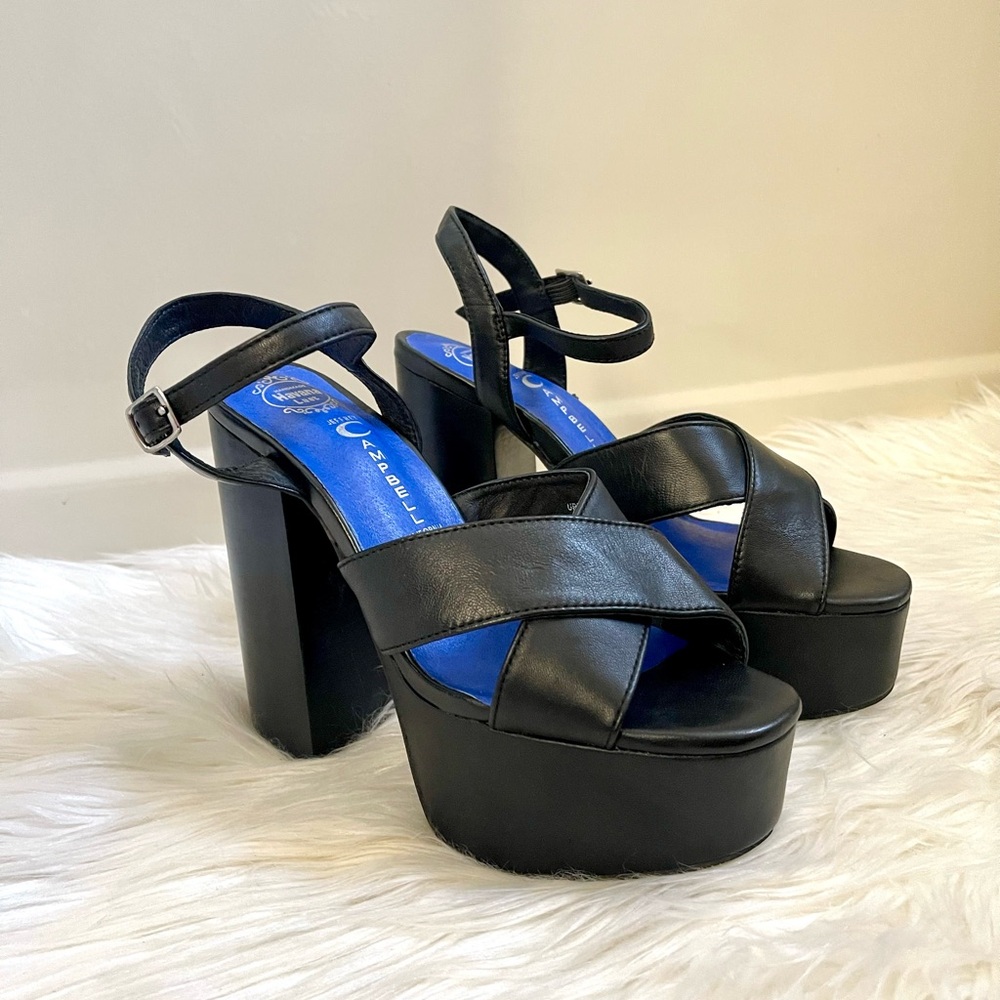 🆕 Jeffrey Campbell Geri Leather Platform - Picture 9 of 11